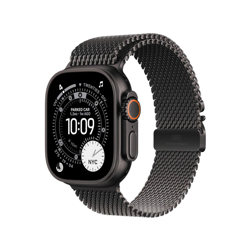 Black Titanium Case w Black Titanium Milanese Loop